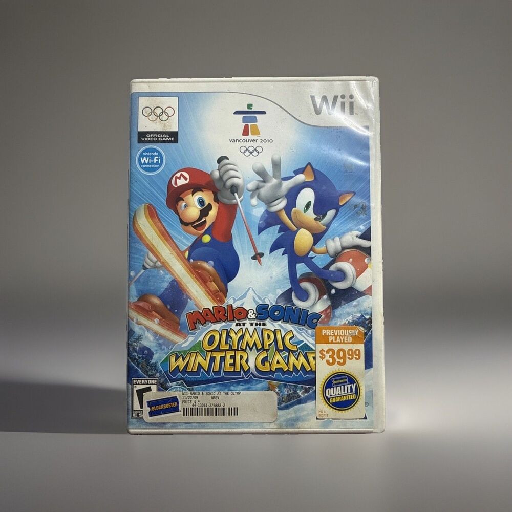 SEGA Mario & Sonic Olympic Winter Games Nintendo Wii Sports Multiplayer NTSC-U/C